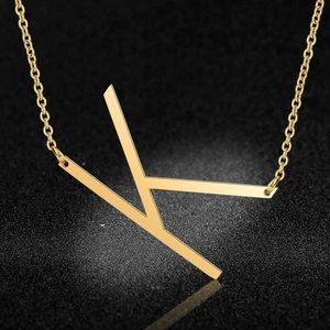 Stainless Steel Fashion Monogram K Necklace
